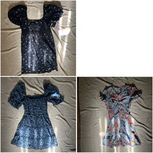 Blue Floral Dress Bundle